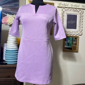 NWOT TWINTH WOMEN ABOUT KNEE MINI DRESS SIZE L COLOR PURPLE